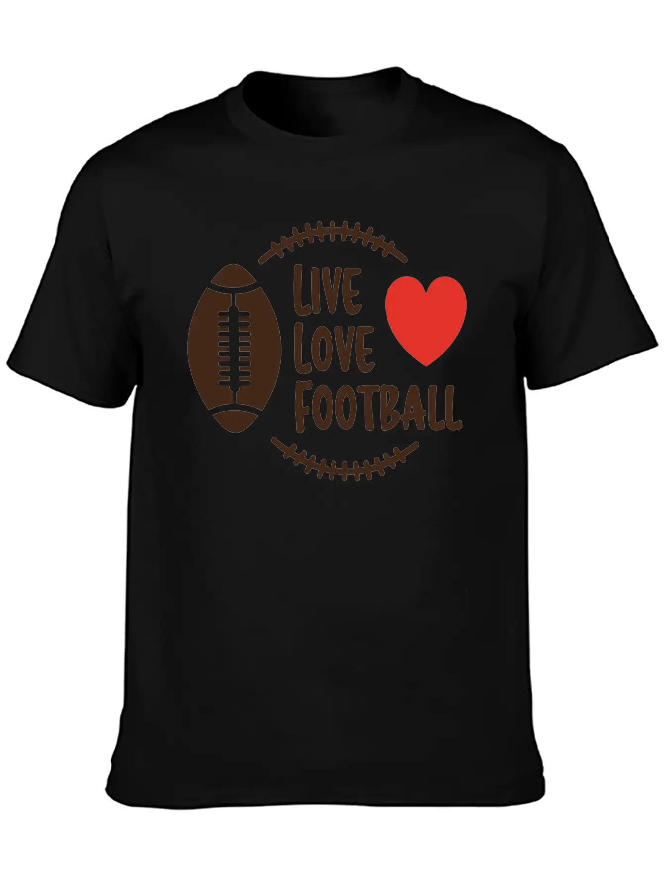 Love Football Unisex Casual T-Shirt – Clean Design For Daily Comfort