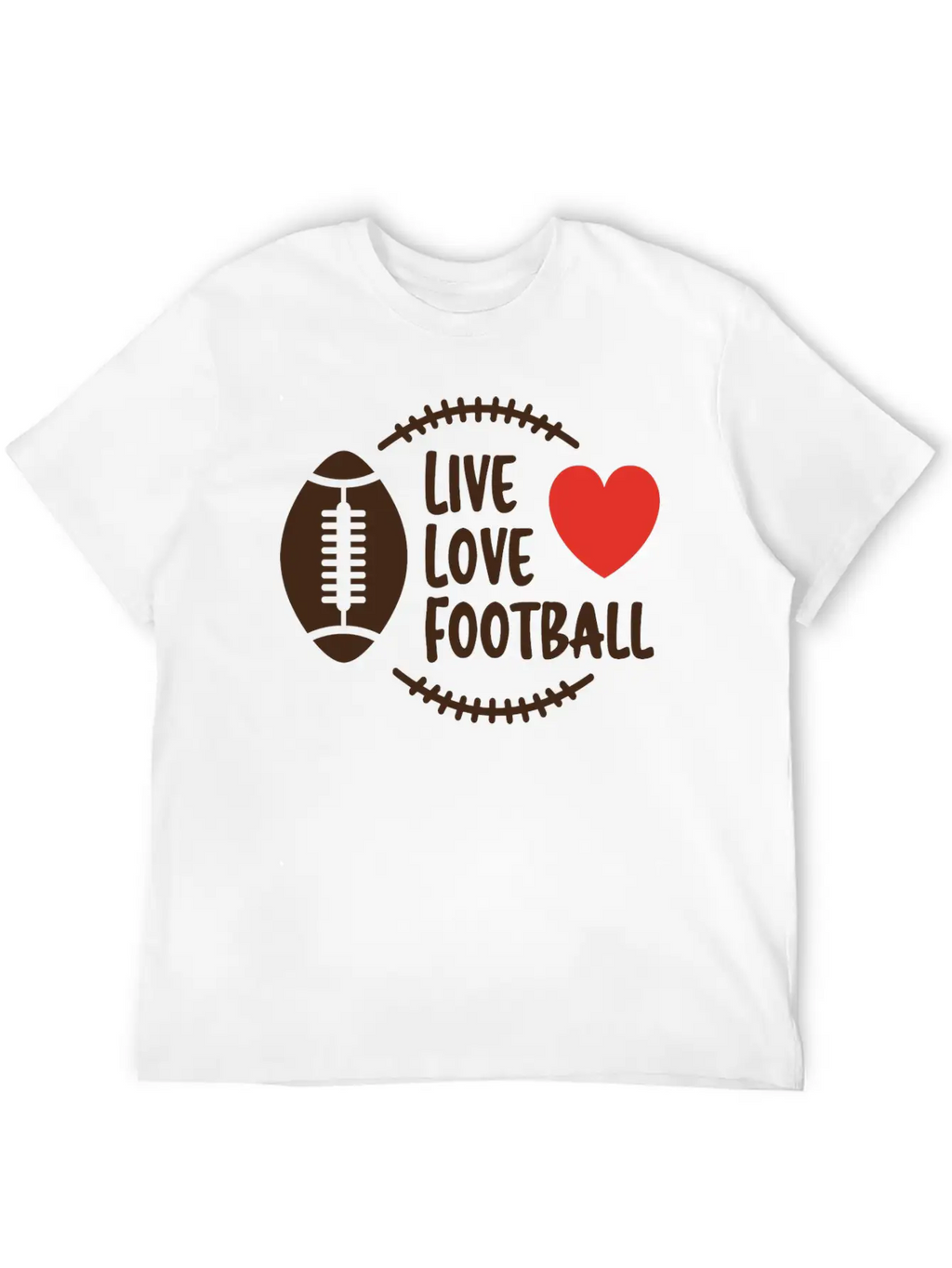 Love Football Unisex Casual T-Shirt – Clean Design For Daily Comfort
