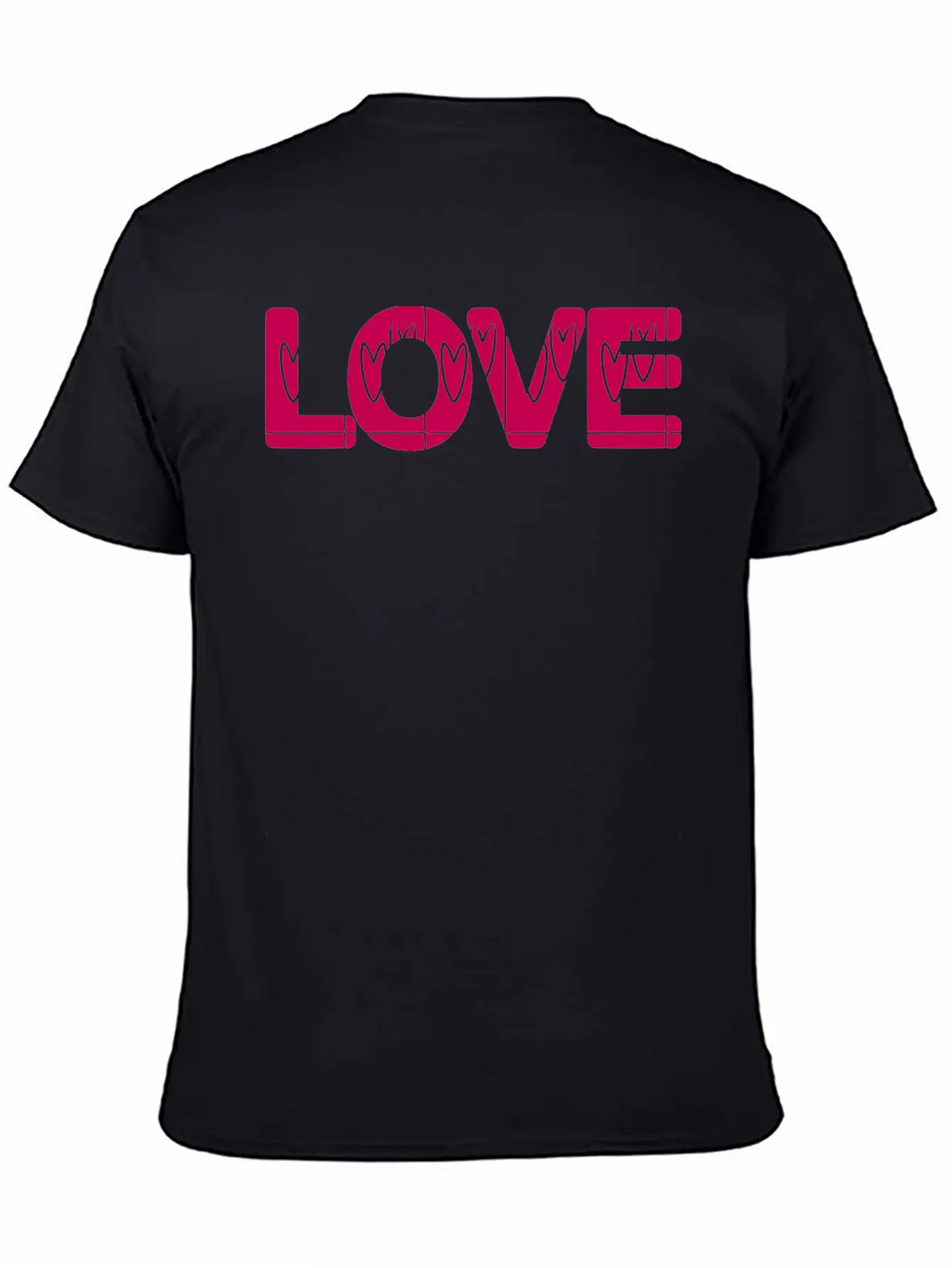 Love Hearts Vector (changeable Color) Unisex Casual T-Shirt – Clean Design For Daily Comfort