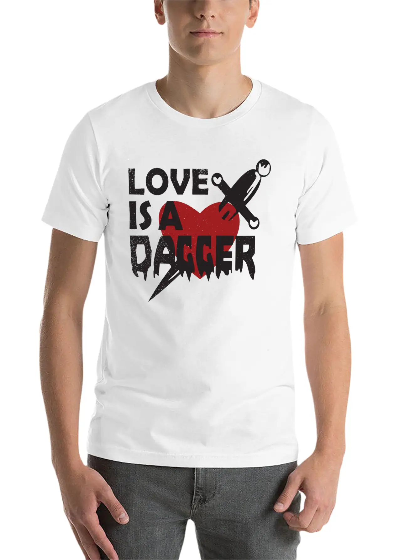 Love Is A Dagger Tees Unisex Casual T-Shirt – Clean Design For Daily Comfort