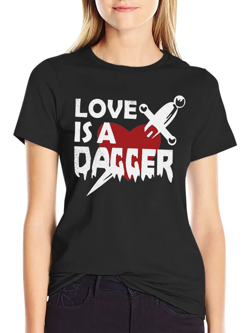 Love Is A Dagger Tees Unisex Casual T-Shirt – Clean Design For Daily Comfort