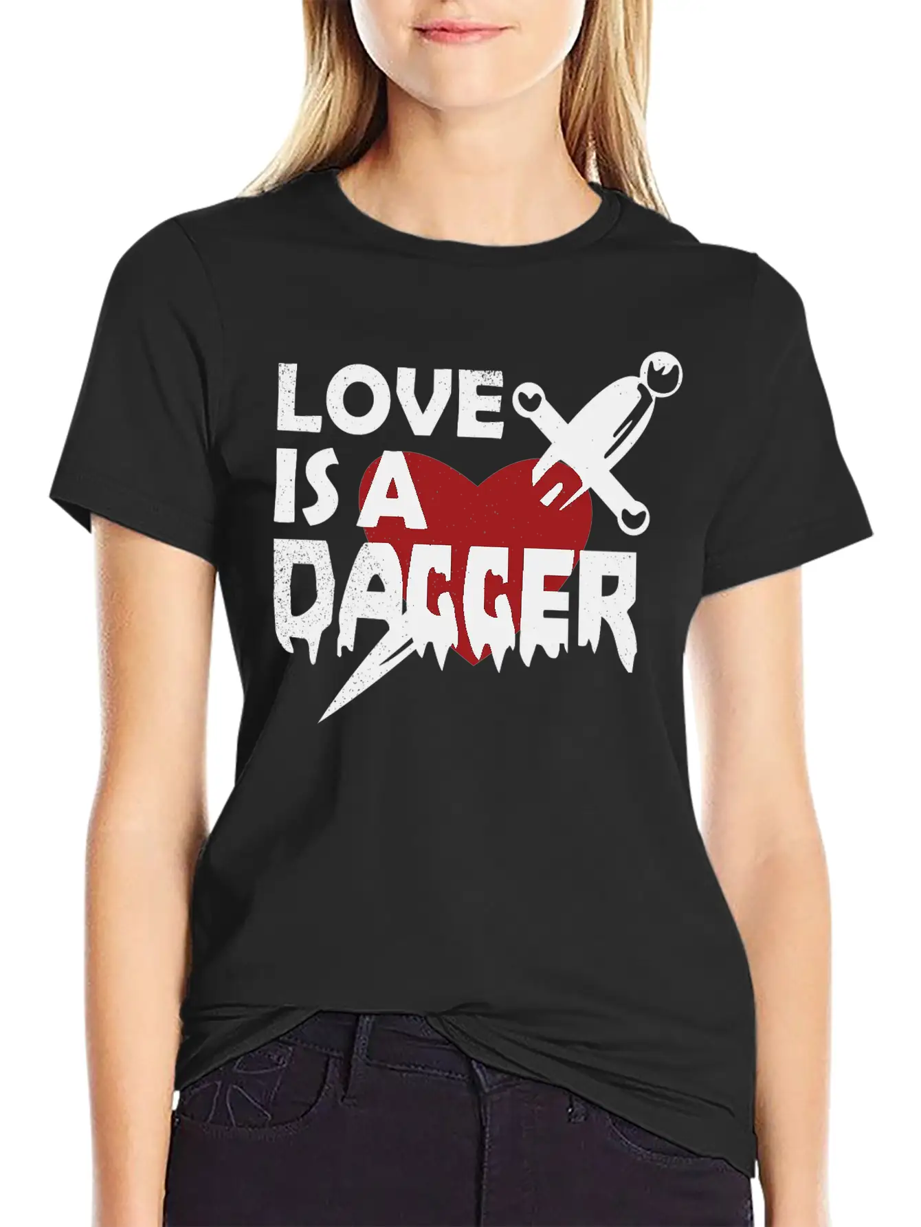 Love Is A Dagger Tees Unisex Casual T-Shirt – Clean Design For Daily Comfort