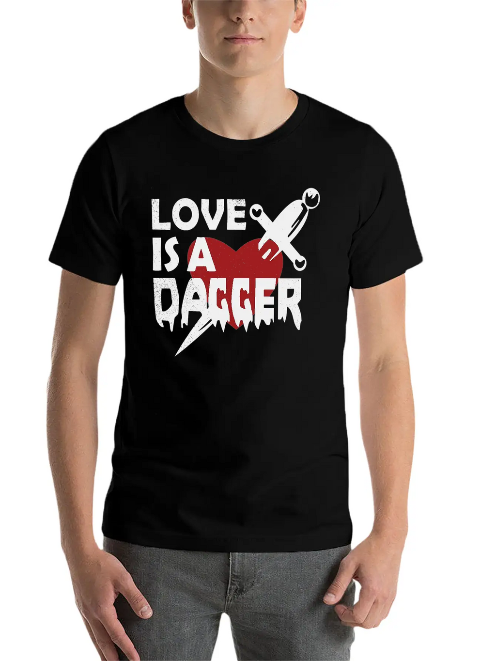 Love Is A Dagger Tees Unisex Casual T-Shirt – Clean Design For Daily Comfort