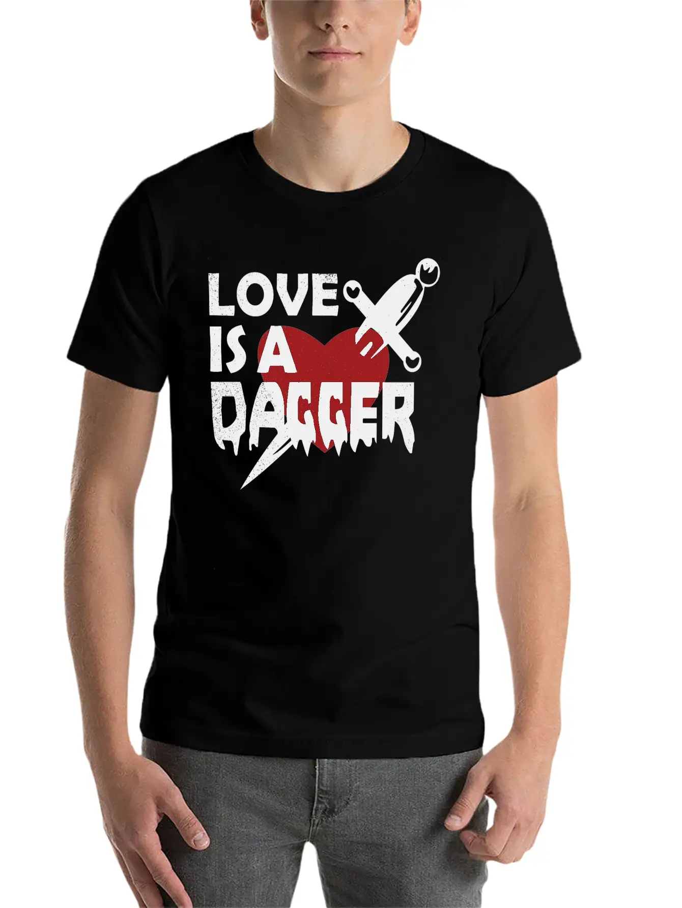 Love Is A Dagger Tees Unisex Casual T-Shirt – Clean Design For Daily Comfort