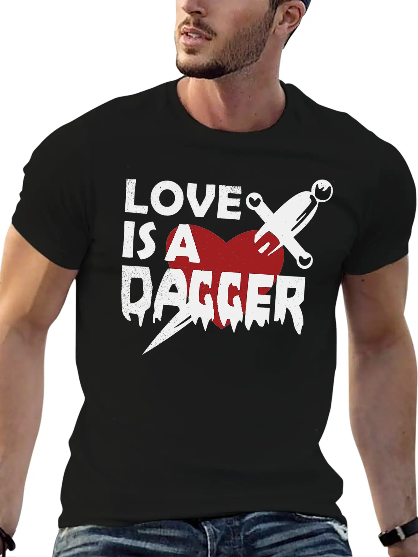 Love Is A Dagger Tees Unisex Casual T-Shirt – Clean Design For Daily Comfort