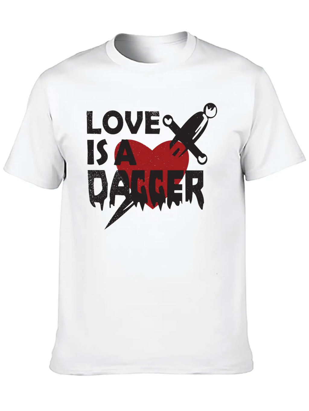 Love Is A Dagger Tees Unisex Casual T-Shirt – Clean Design For Daily Comfort