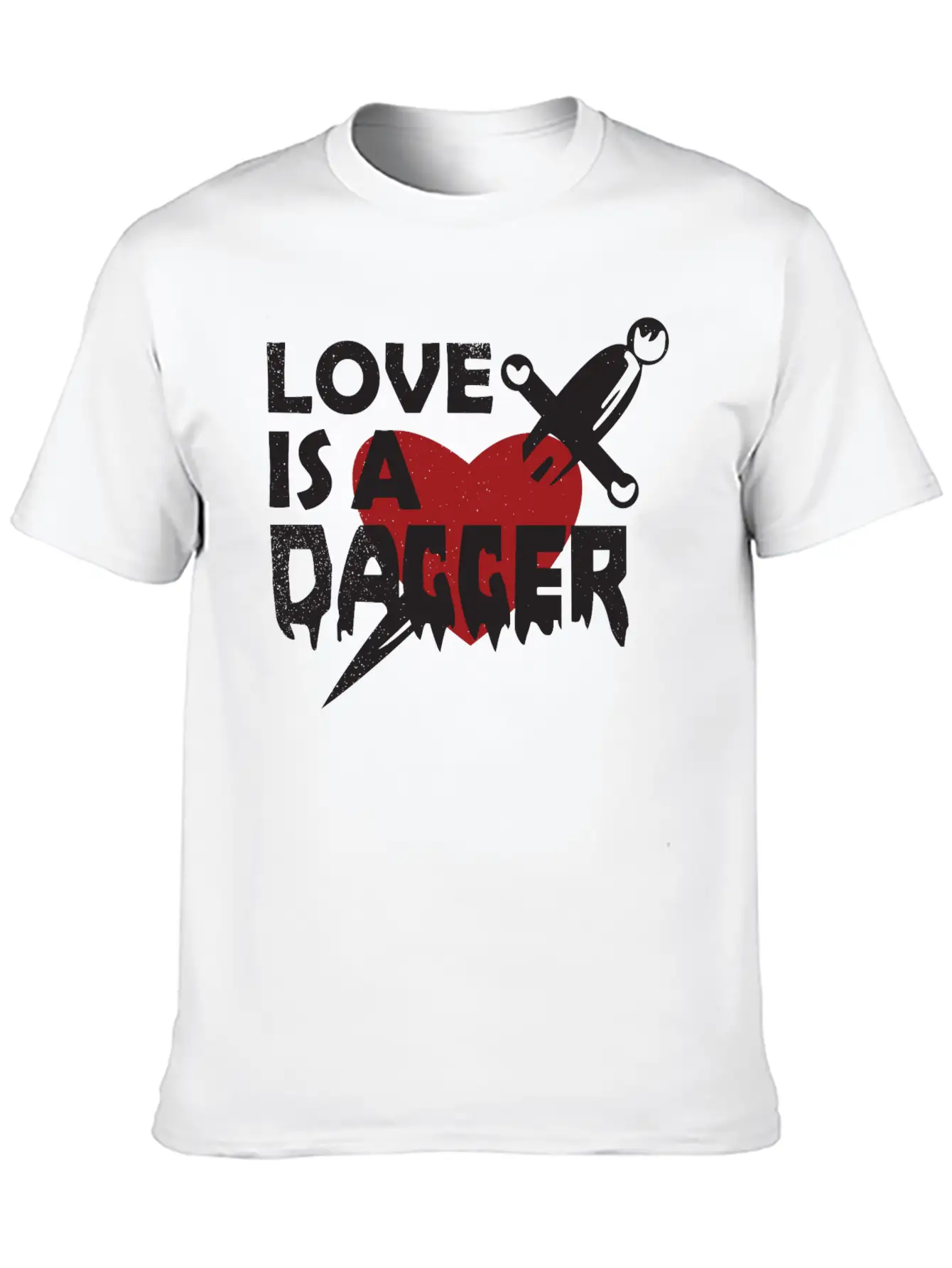 Love Is A Dagger Tees Unisex Casual T-Shirt – Clean Design For Daily Comfort