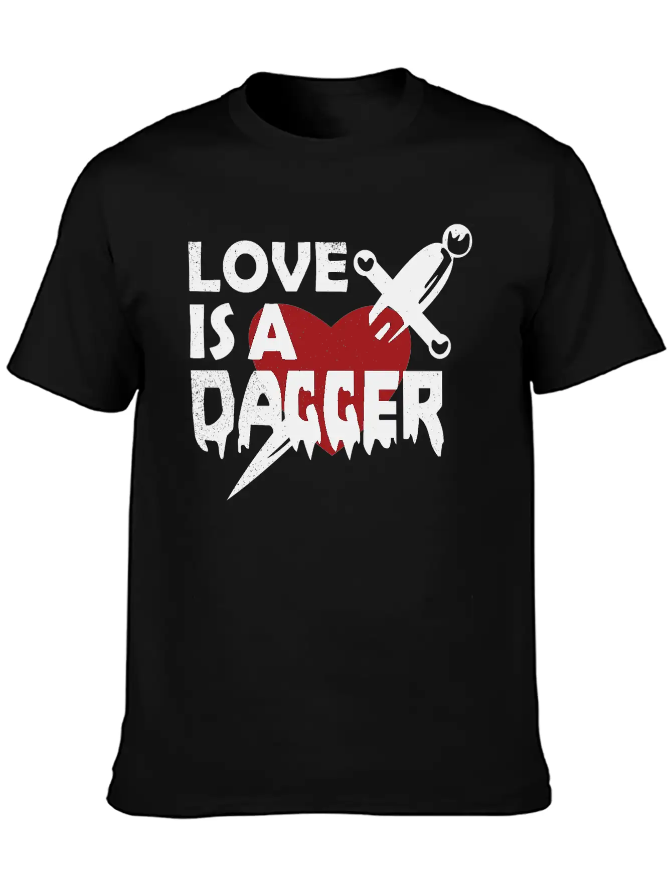 Love Is A Dagger Tees Unisex Casual T-Shirt – Clean Design For Daily Comfort