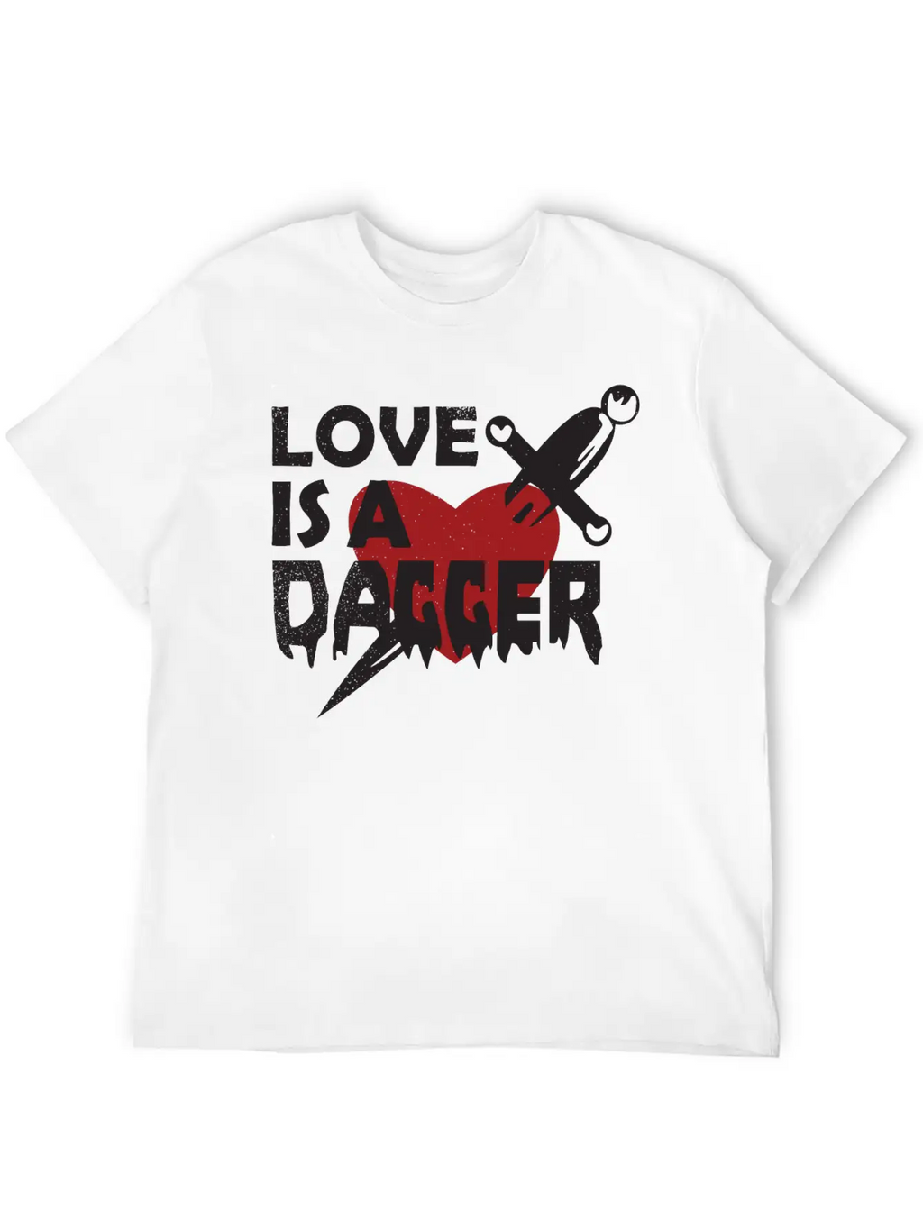 Love Is A Dagger Tees Unisex Casual T-Shirt – Clean Design For Daily Comfort