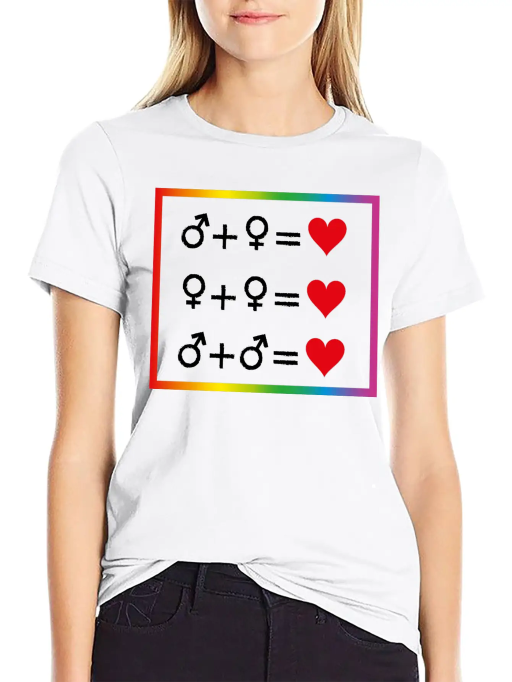 Love Is Equal W Casual Graphic T-Shirt – Simple And Comfortable Daily Wear
