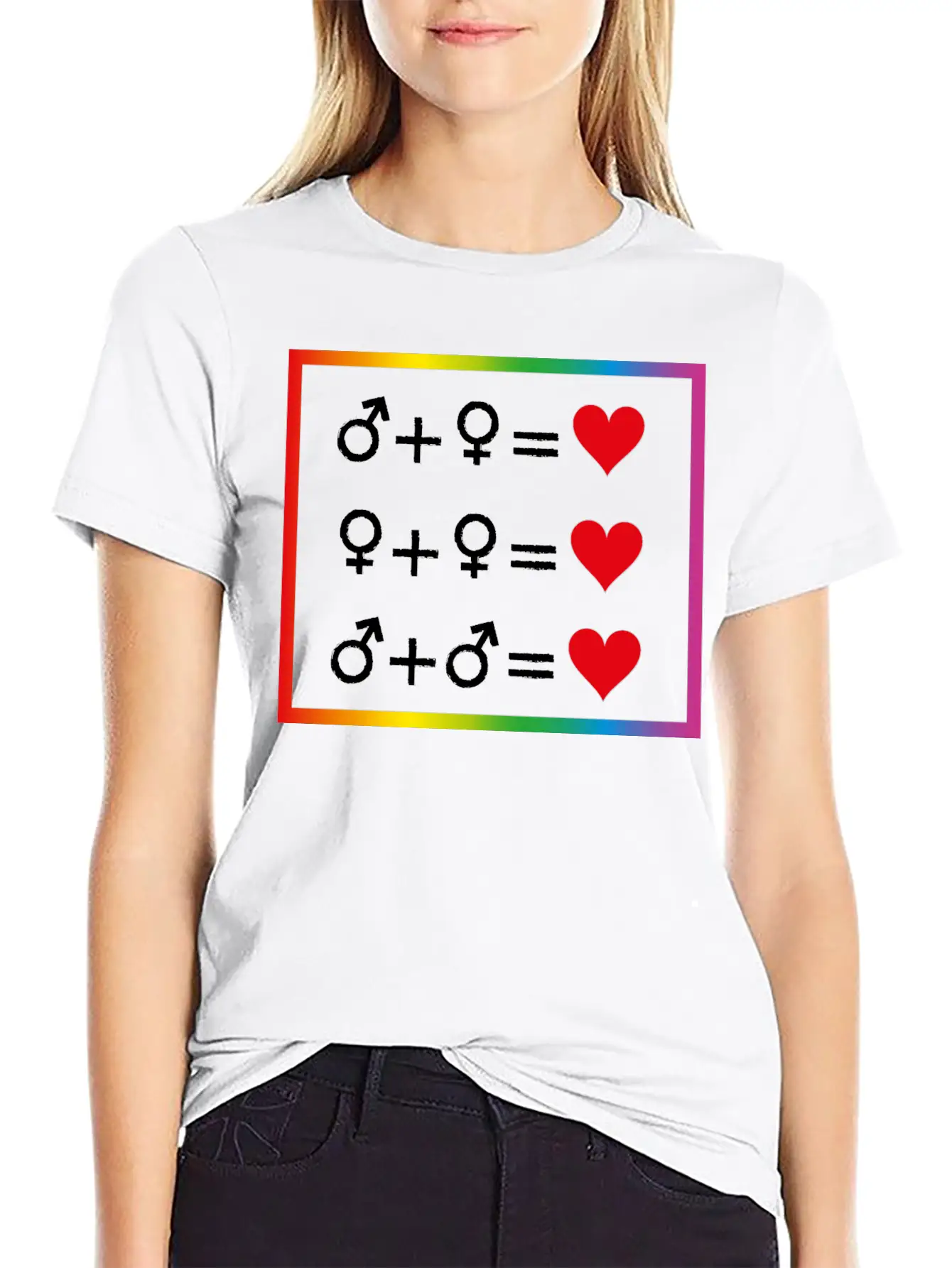 Love Is Equal W Casual Graphic T-Shirt – Simple And Comfortable Daily Wear