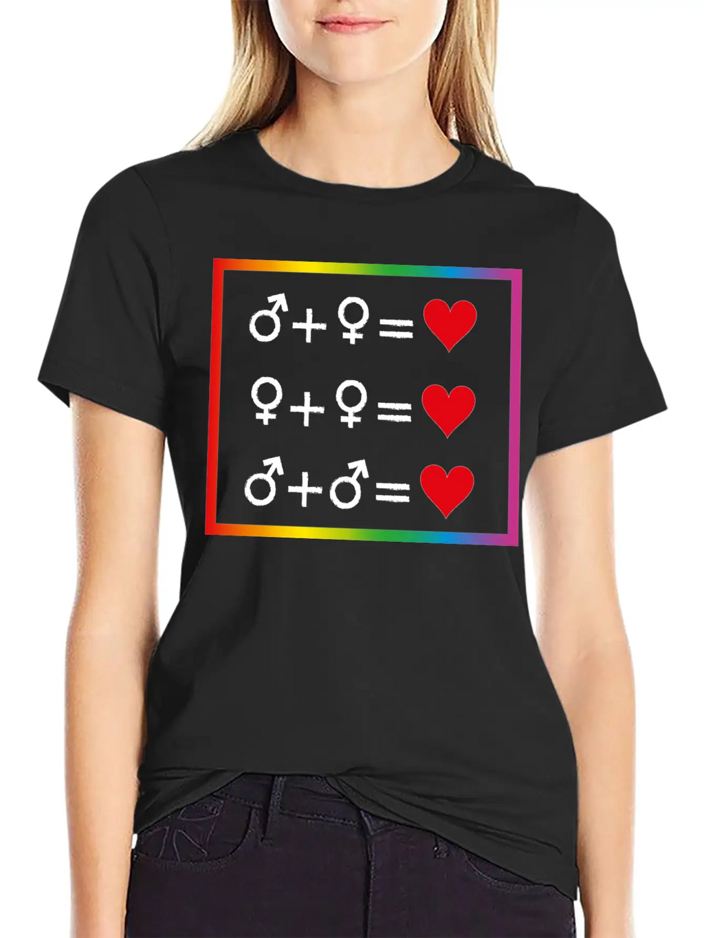 Love Is Equal W Casual Graphic T-Shirt – Simple And Comfortable Daily Wear