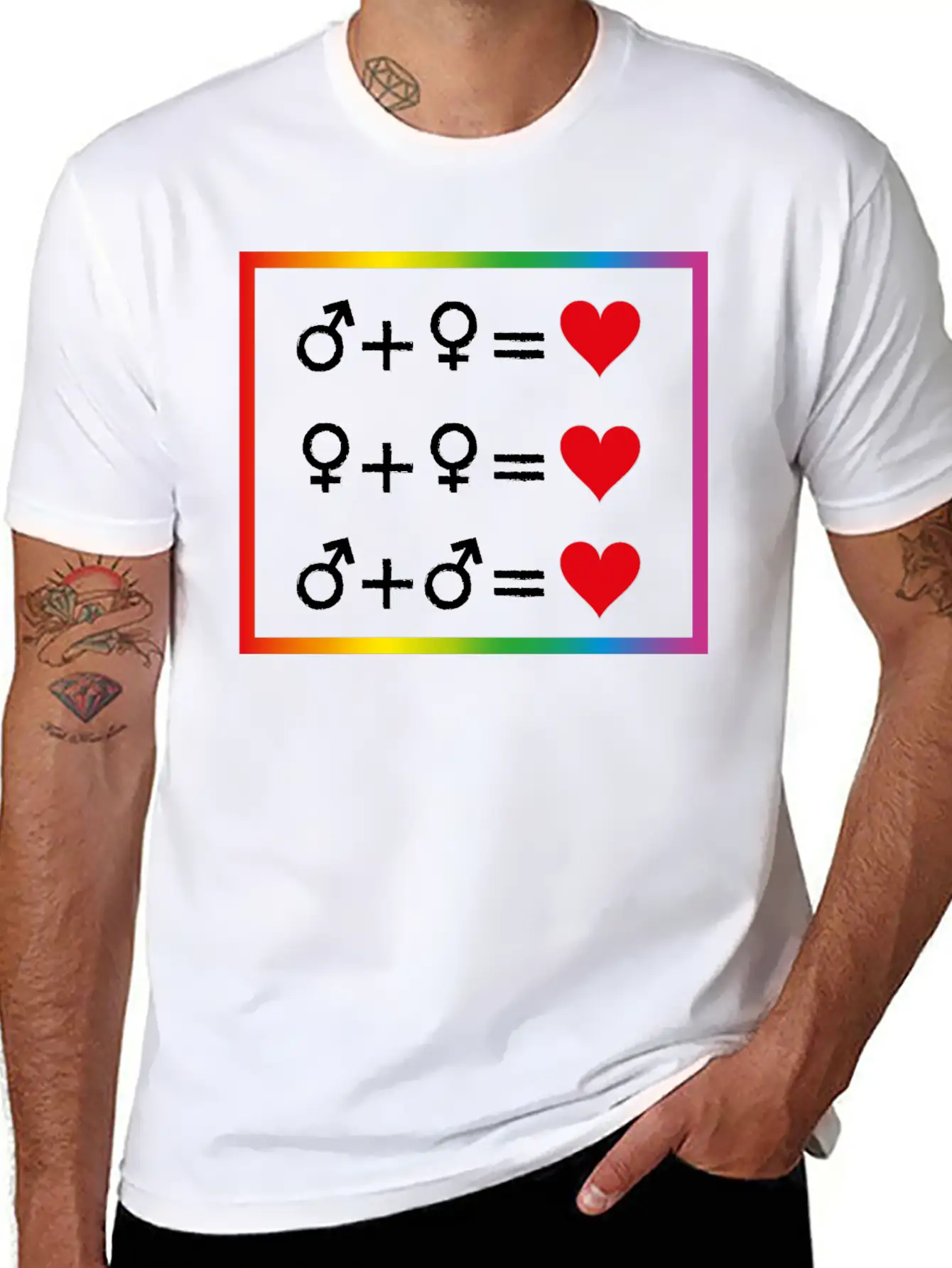 Love Is Equal W Casual Graphic T-Shirt – Simple And Comfortable Daily Wear