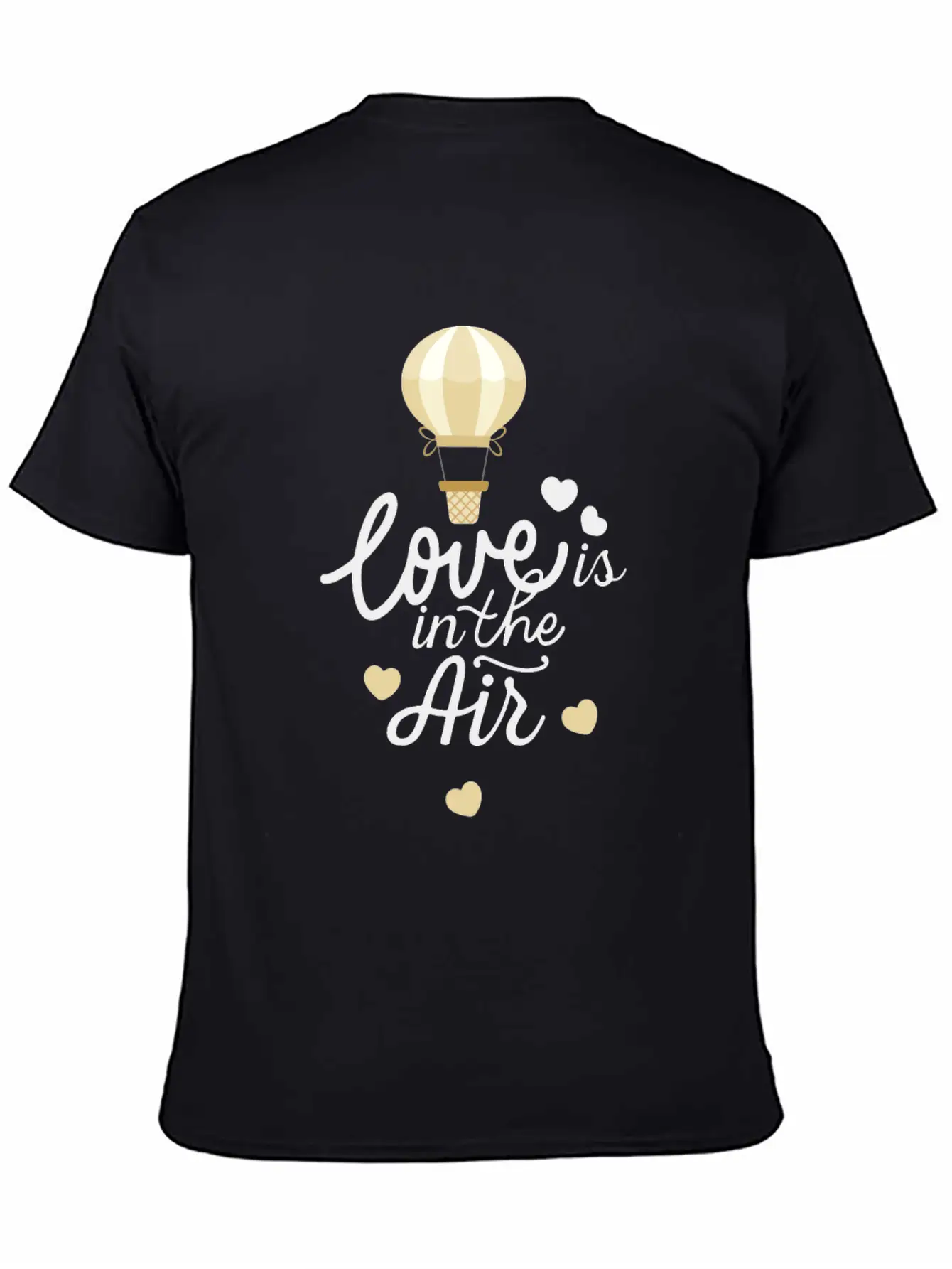Love Is In The Air Hot Air Balloon Essential Cotton Tee For Daily Outfits – Unisex Style
