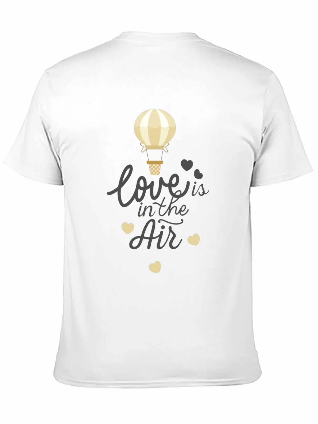 Love Is In The Air Hot Air Balloon Valentine Day Essential Cotton Tee For Daily Outfits – Unisex Style
