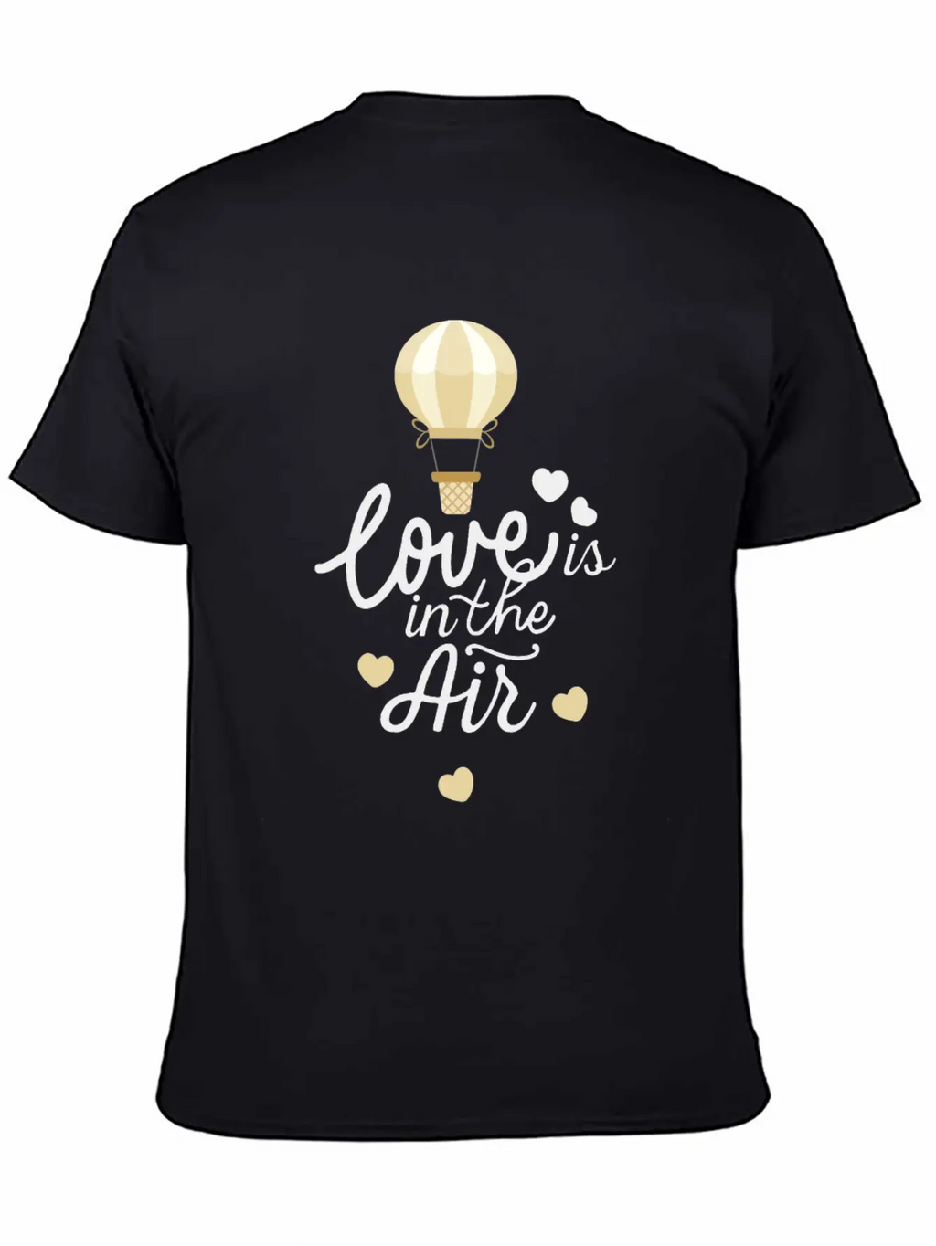 Love Is In The Air Hot Air Balloon Valentine Day Essential Cotton Tee For Daily Outfits – Unisex Style