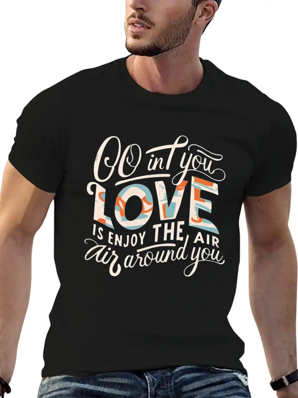 Love Is In The Air Unisex Casual T-Shirt – Clean Design For Daily Comfort