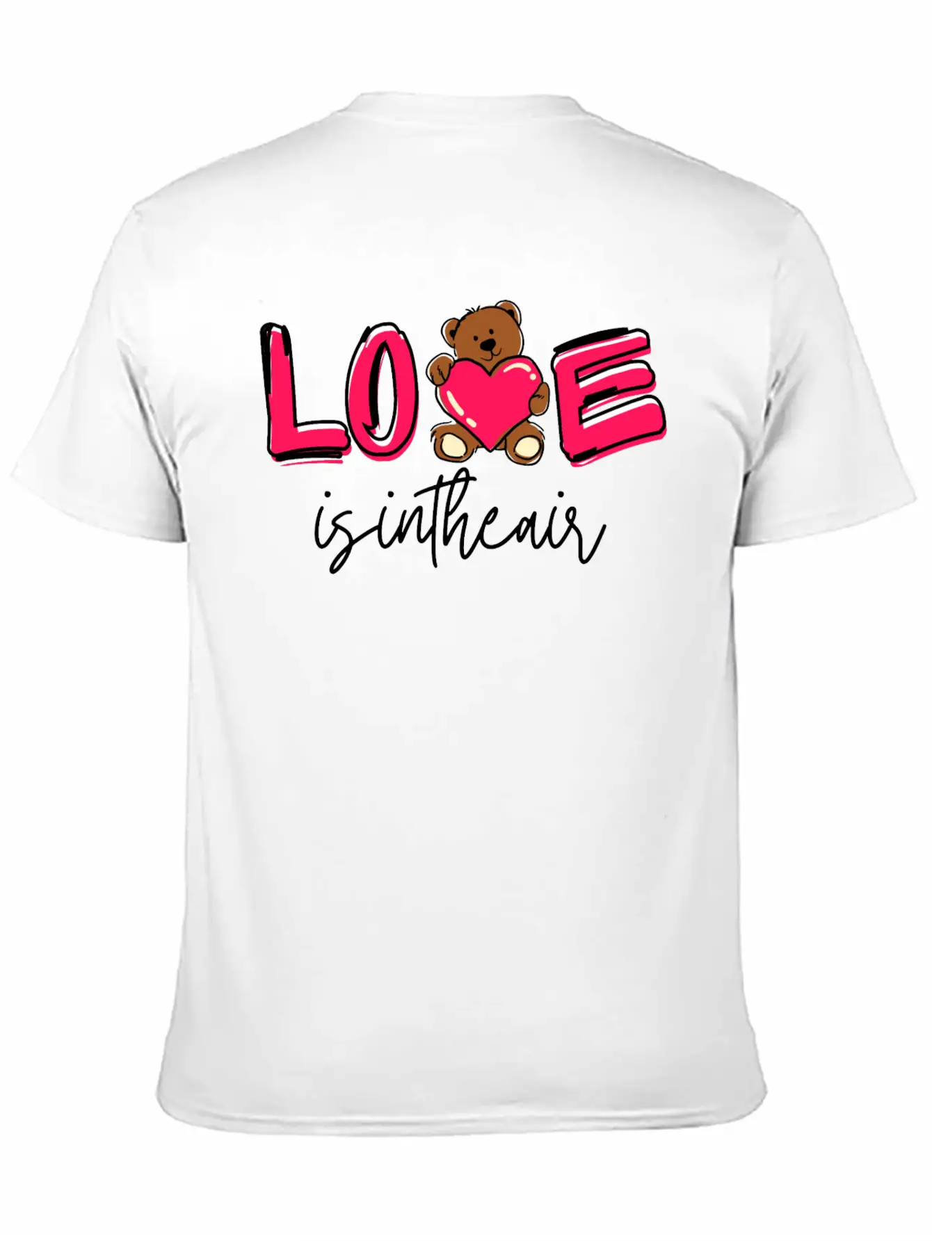 Love Is In The Air, Valentines Day Special Casual Graphic T-Shirt – Simple And Comfortable Daily Wear