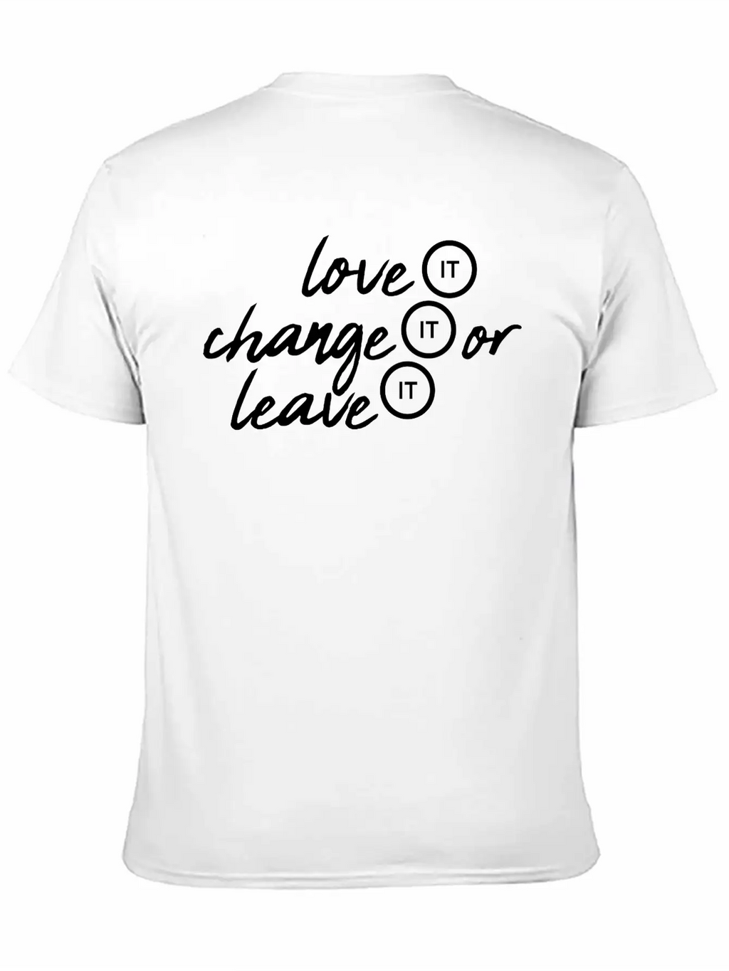 Love It Change Classic Fit Graphic Tee For Daily Comfort – Unisex Cotton Shirt