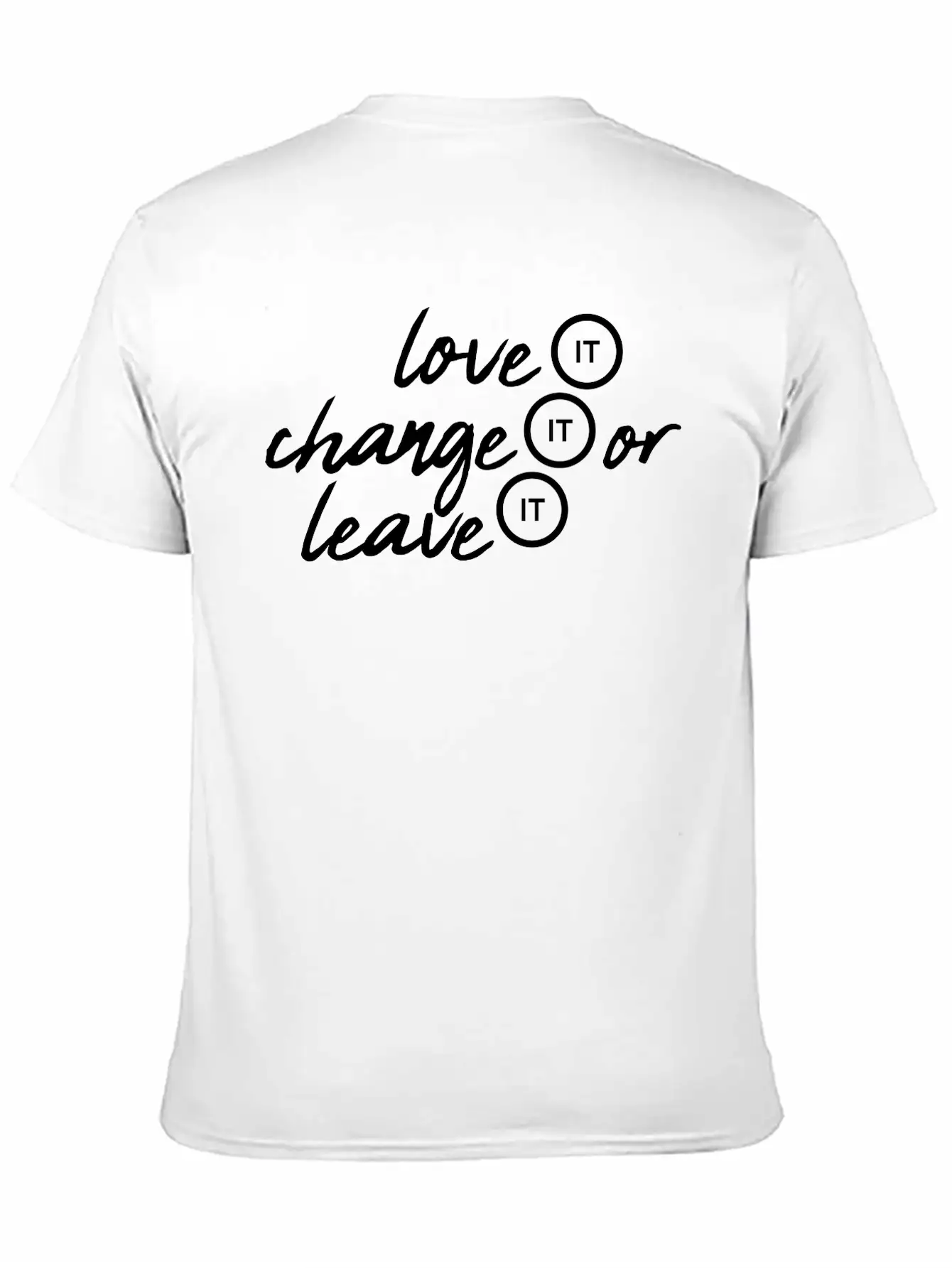 Love It Change Classic Fit Graphic Tee For Daily Comfort – Unisex Cotton Shirt