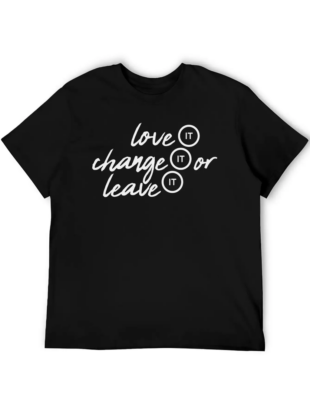Love It Change Classic Fit Graphic Tee For Daily Comfort – Unisex Cotton Shirt