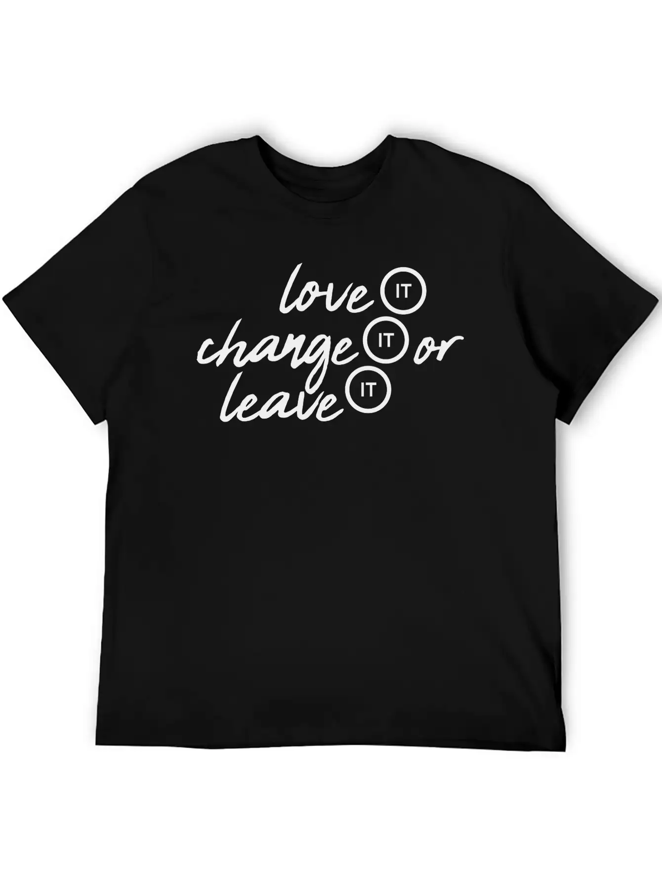 Love It Change Classic Fit Graphic Tee For Daily Comfort – Unisex Cotton Shirt
