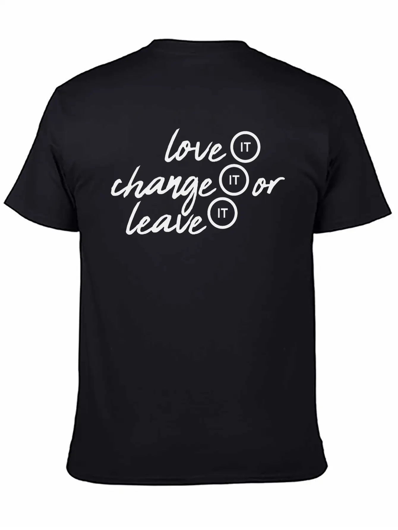 Love It Change Classic Fit Graphic Tee For Daily Comfort – Unisex Cotton Shirt