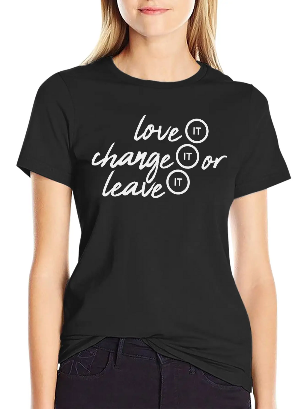 Love It Change Classic Fit Graphic Tee For Daily Comfort – Unisex Cotton Shirt