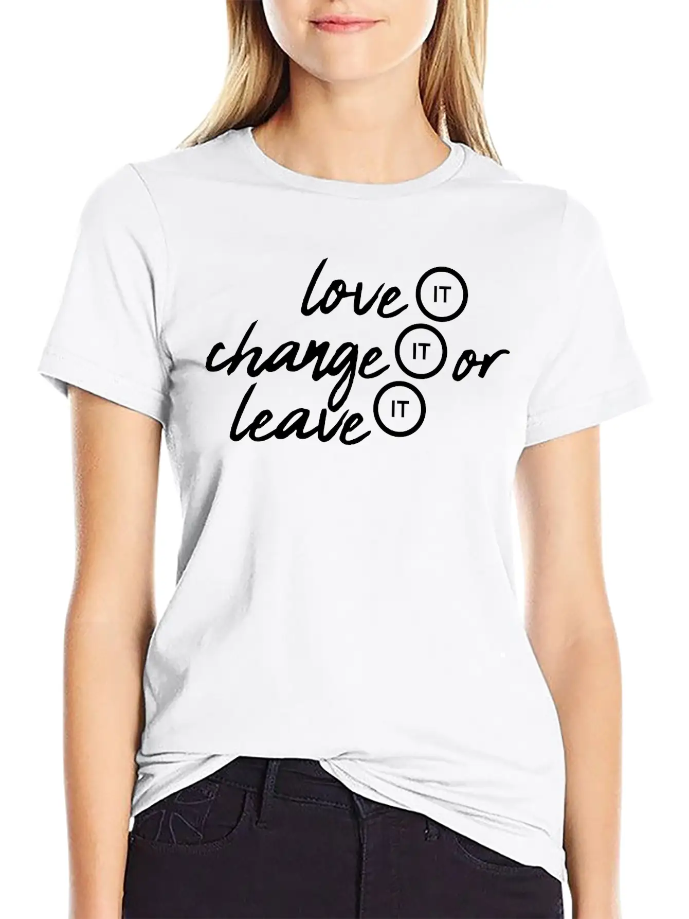 Love It Change Classic Fit Graphic Tee For Daily Comfort – Unisex Cotton Shirt