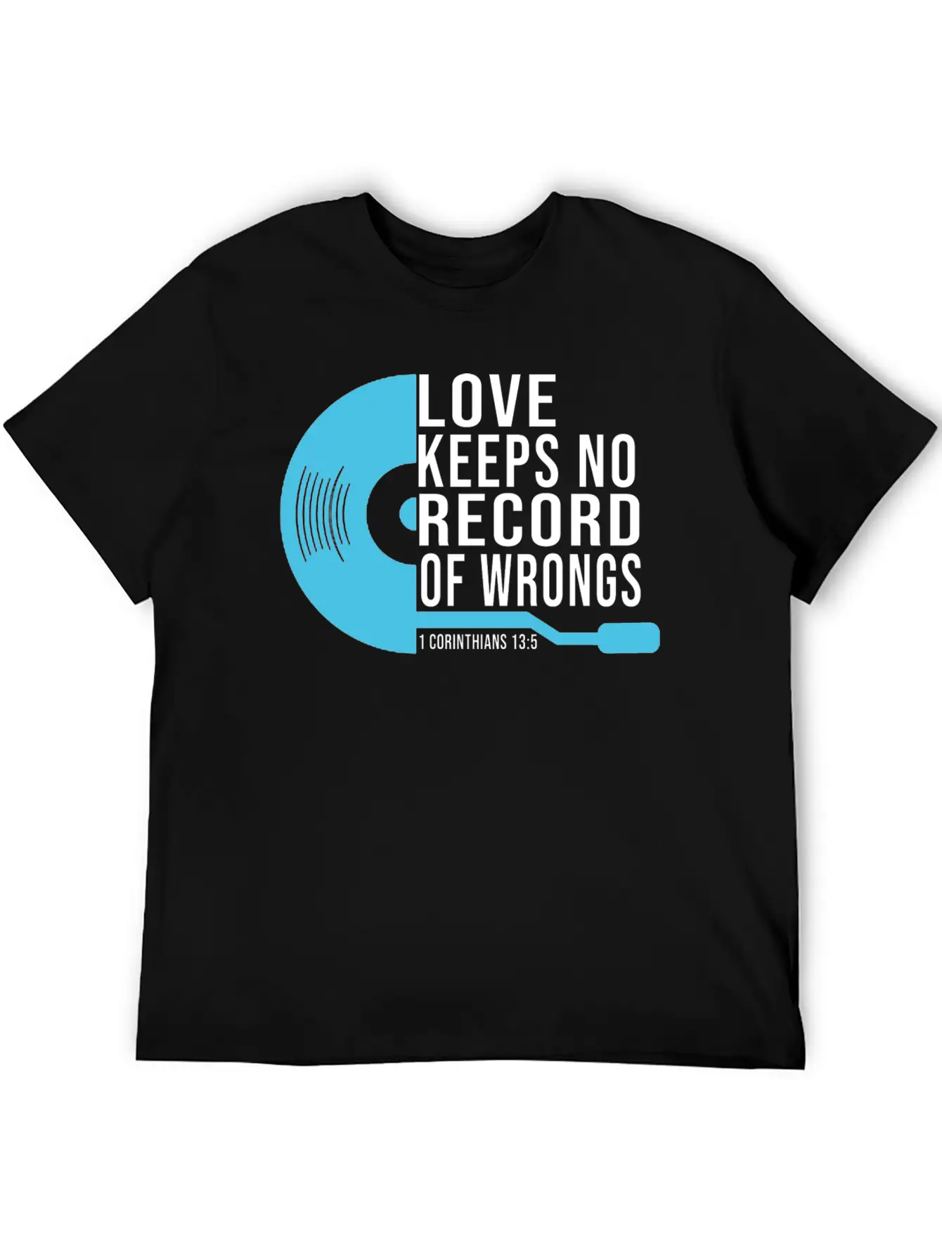 Love Keeps No Record Of Wrongs Unisex Short Sleeve Soft Cotton T-Shirt – Casual Everyday Wear