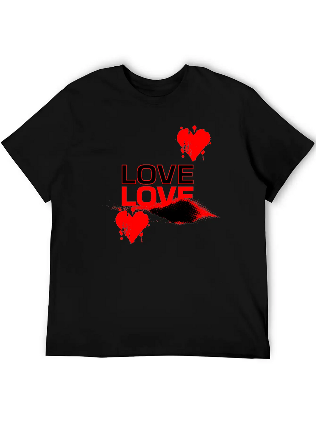 Love Love Bold Romantic Casual Graphic T-Shirt – Simple And Comfortable Daily Wear