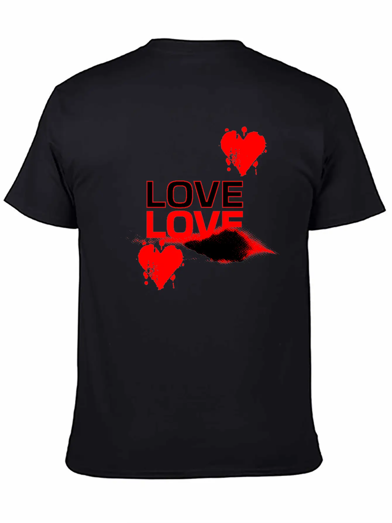 Love Love Bold Romantic Casual Graphic T-Shirt – Simple And Comfortable Daily Wear