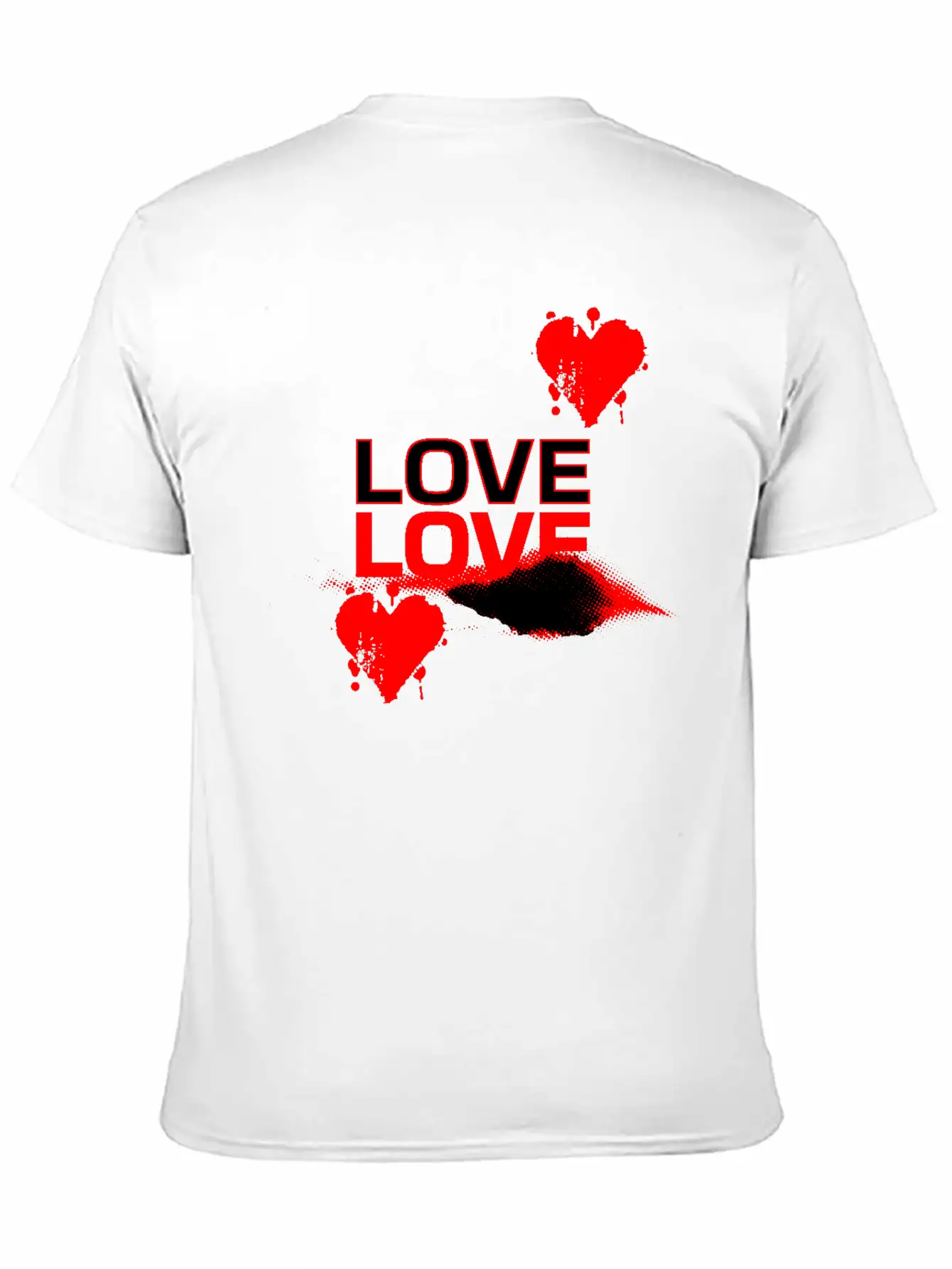 Love Love Bold Romantic Casual Graphic T-Shirt – Simple And Comfortable Daily Wear