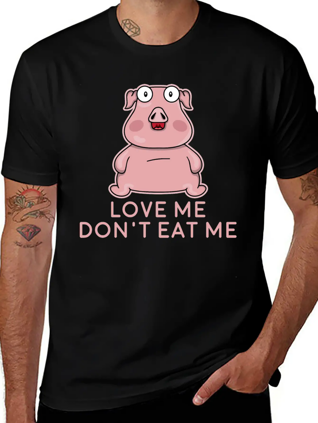 Love Me Don't Eat Me - Vegan Apparel Unisex Casual T-Shirt – Clean Design For Daily Comfort