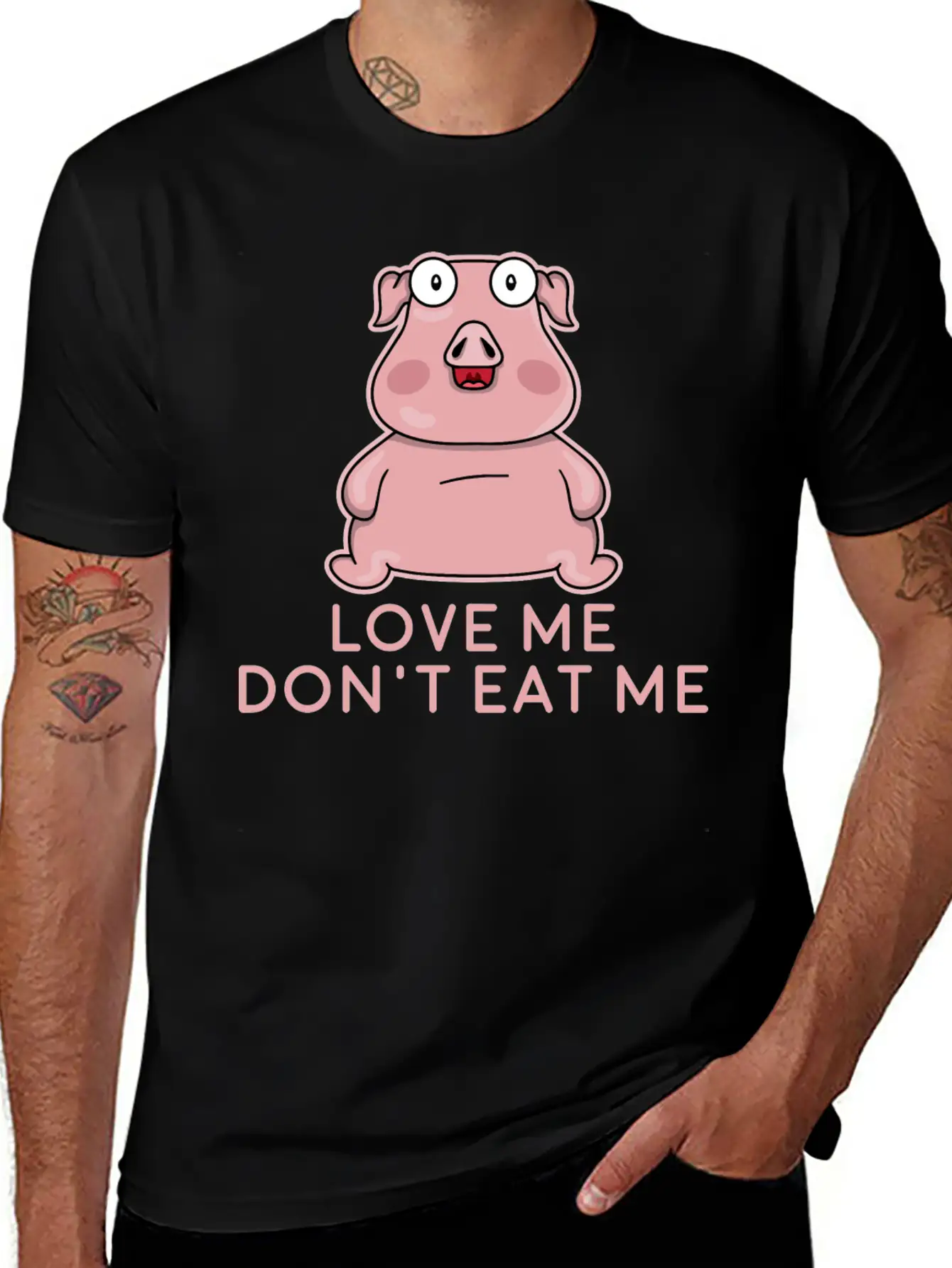 Love Me Don't Eat Me - Vegan Apparel Unisex Casual T-Shirt – Clean Design For Daily Comfort