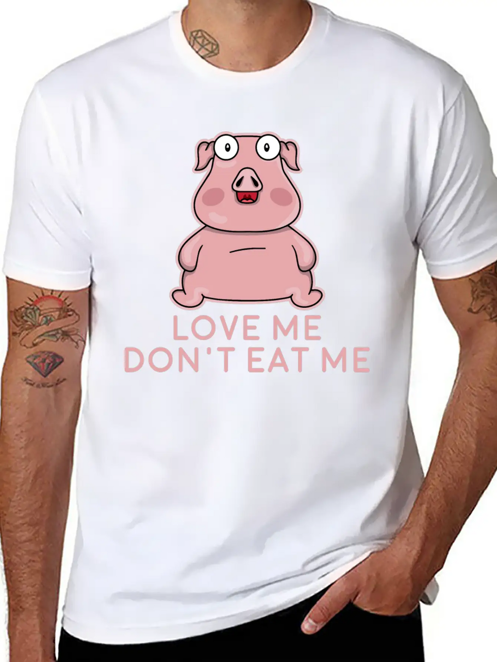 Love Me Don't Eat Me - Vegan Apparel Unisex Casual T-Shirt – Clean Design For Daily Comfort