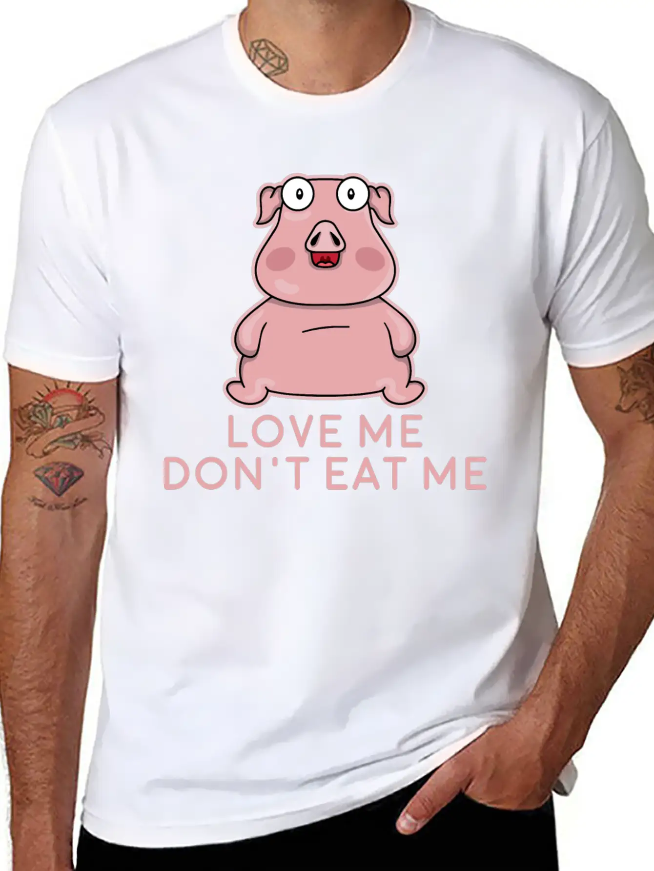 Love Me Don't Eat Me - Vegan Apparel Unisex Casual T-Shirt – Clean Design For Daily Comfort