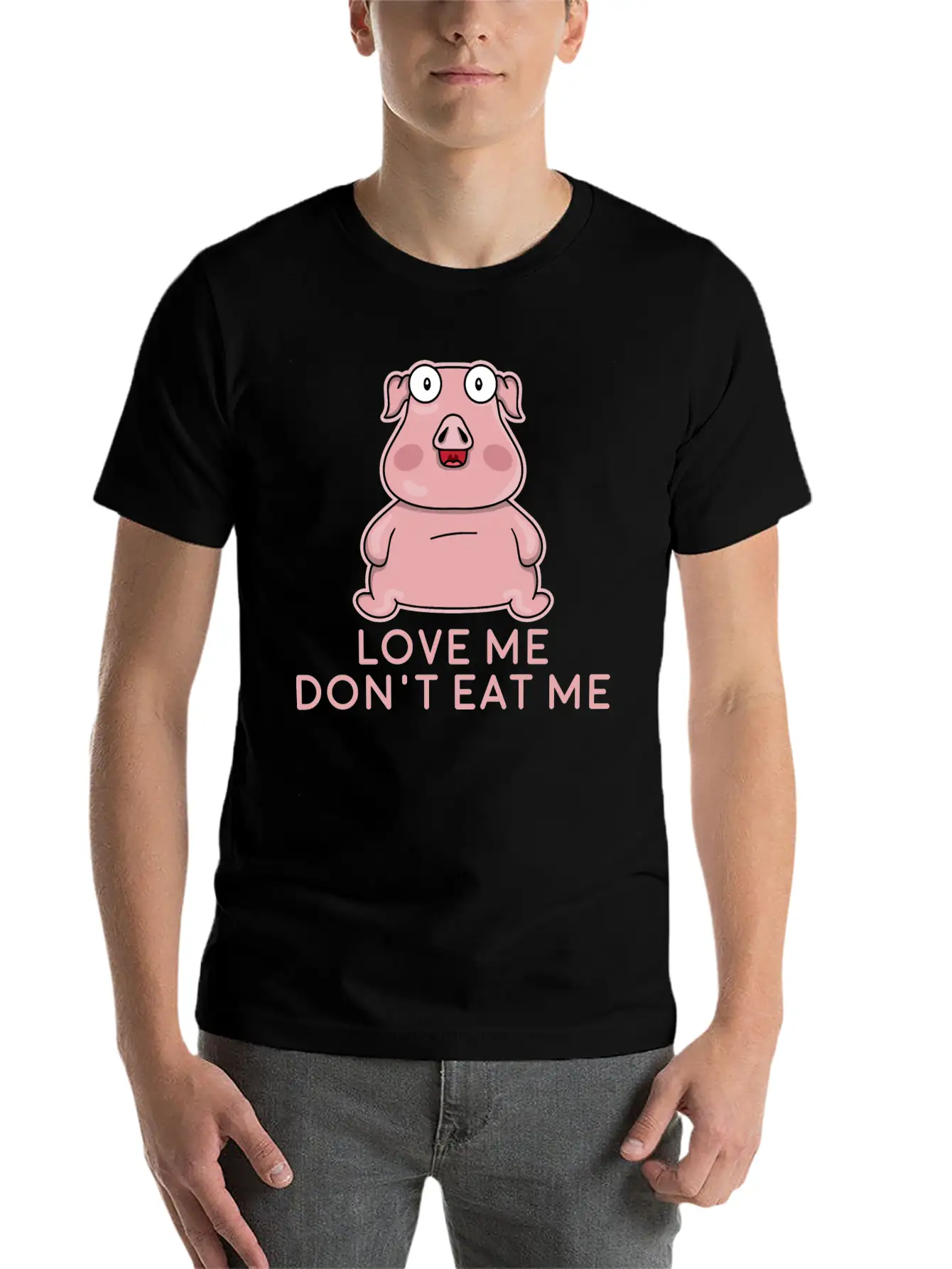 Love Me Don't Eat Me - Vegan Apparel Unisex Casual T-Shirt – Clean Design For Daily Comfort