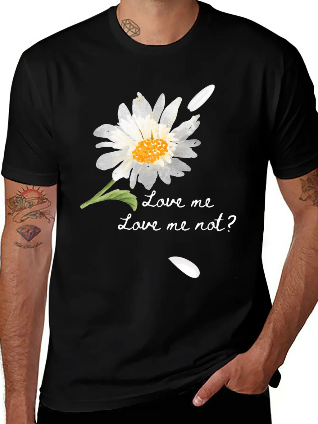 Love Me, Love Me Not Unisex Short Sleeve Soft Cotton T-Shirt – Casual Everyday Wear