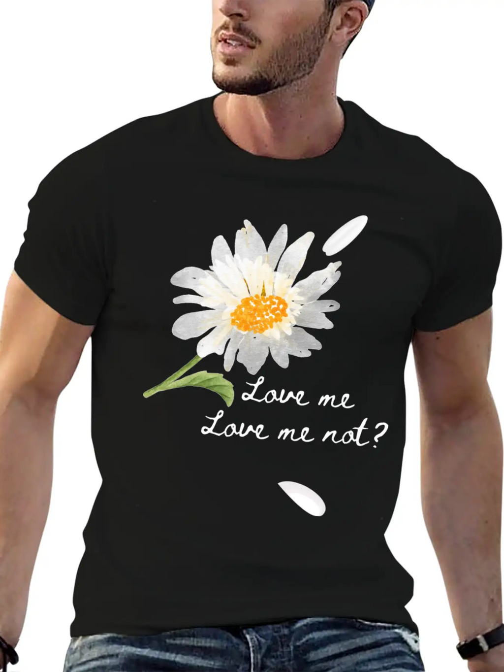 Love Me, Love Me Not Unisex Short Sleeve Soft Cotton T-Shirt – Casual Everyday Wear