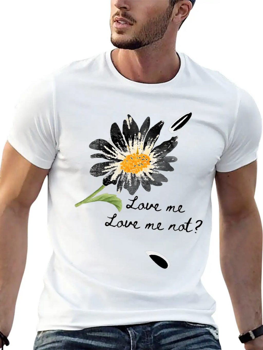 Love Me, Love Me Not Unisex Short Sleeve Soft Cotton T-Shirt – Casual Everyday Wear