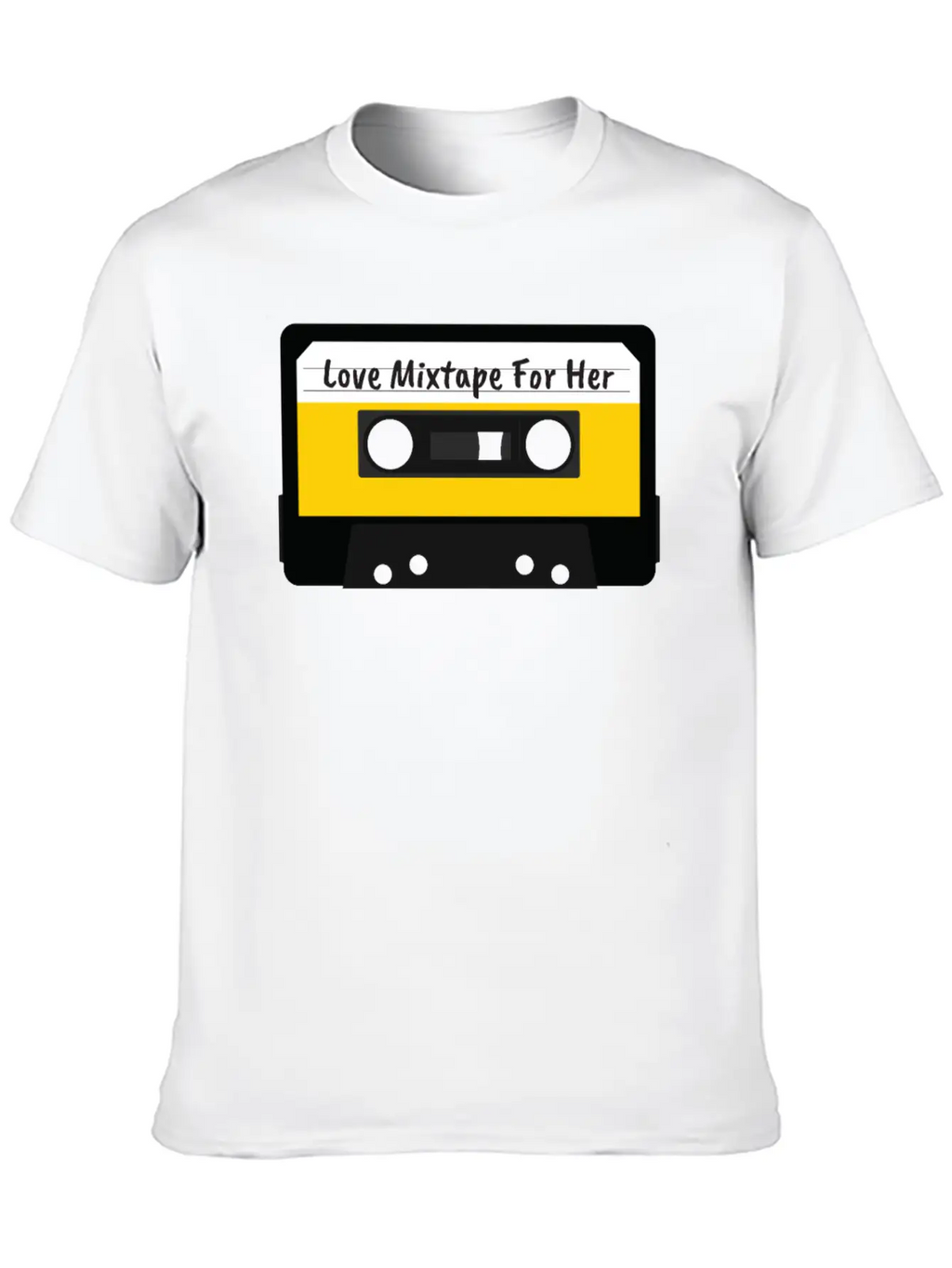 Love Mixtape For Her Cassette Valentines Day Gift Stylish Everyday T-Shirt – Unisex Basic Cotton Tee
