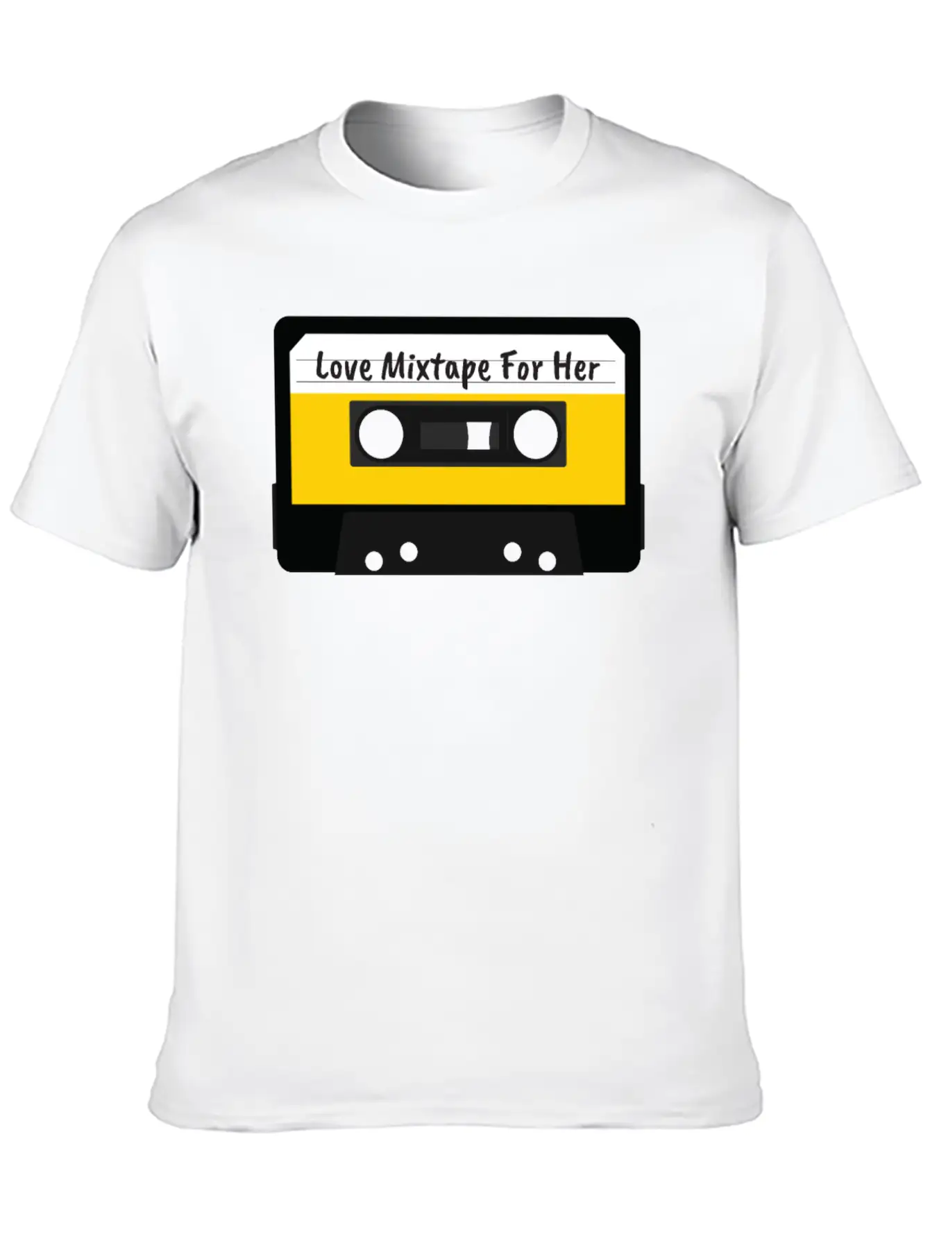 Love Mixtape For Her Cassette Valentines Day Gift Stylish Everyday T-Shirt – Unisex Basic Cotton Tee