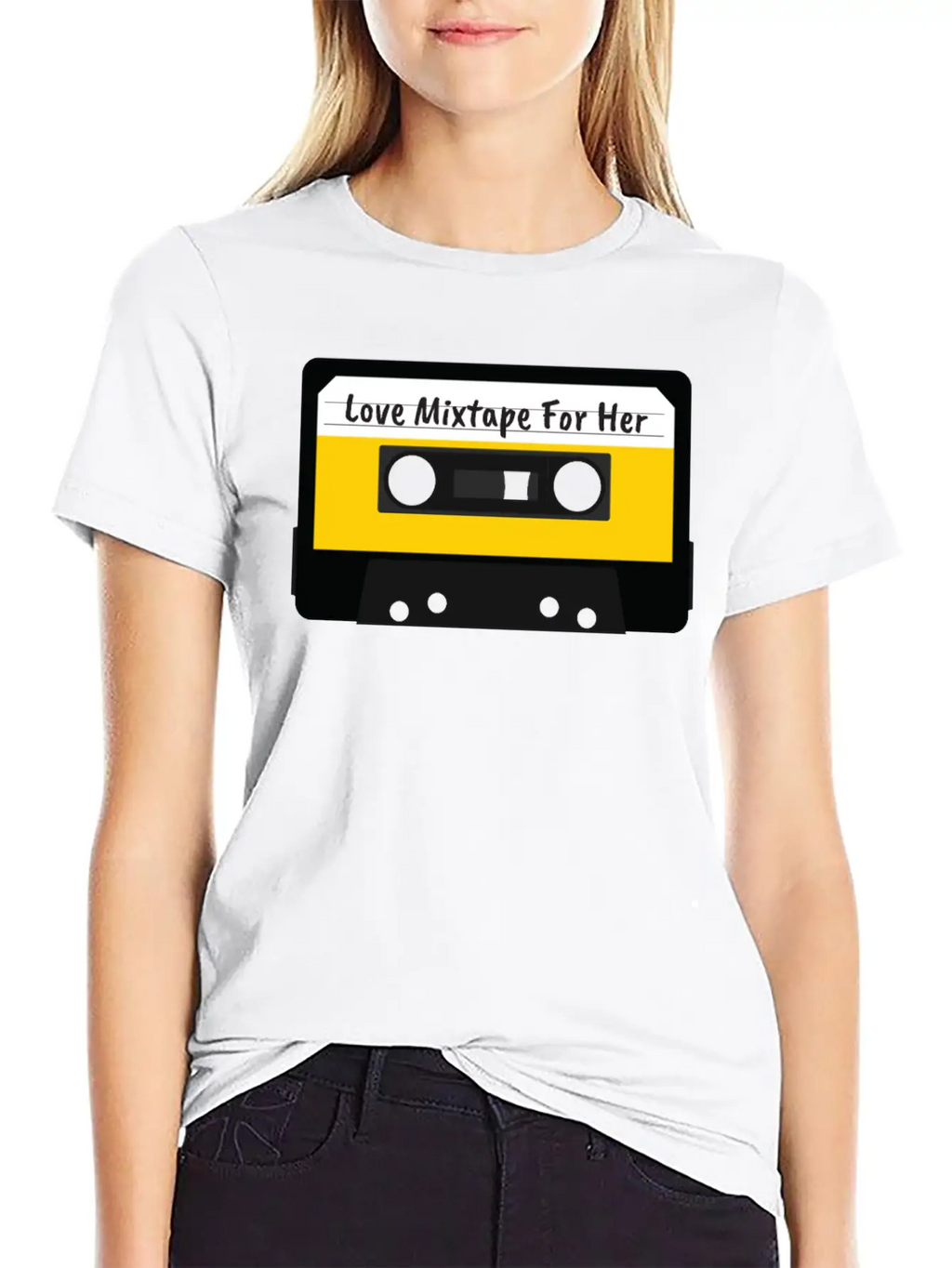 Love Mixtape For Her Cassette Valentines Day Gift Stylish Everyday T-Shirt – Unisex Basic Cotton Tee