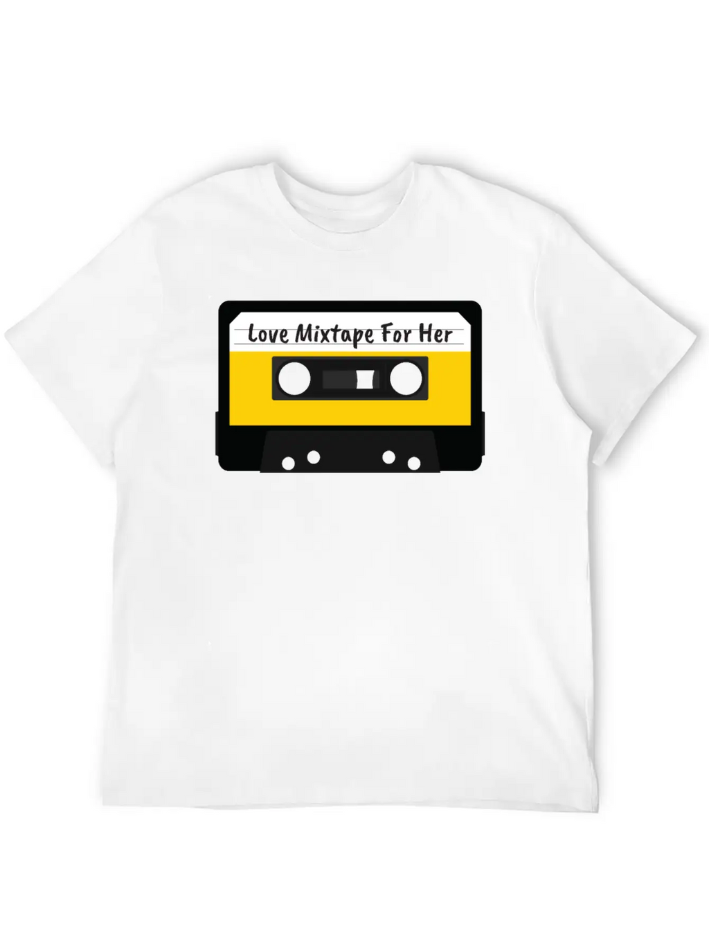 Love Mixtape For Her Cassette Valentines Day Gift Stylish Everyday T-Shirt – Unisex Basic Cotton Tee