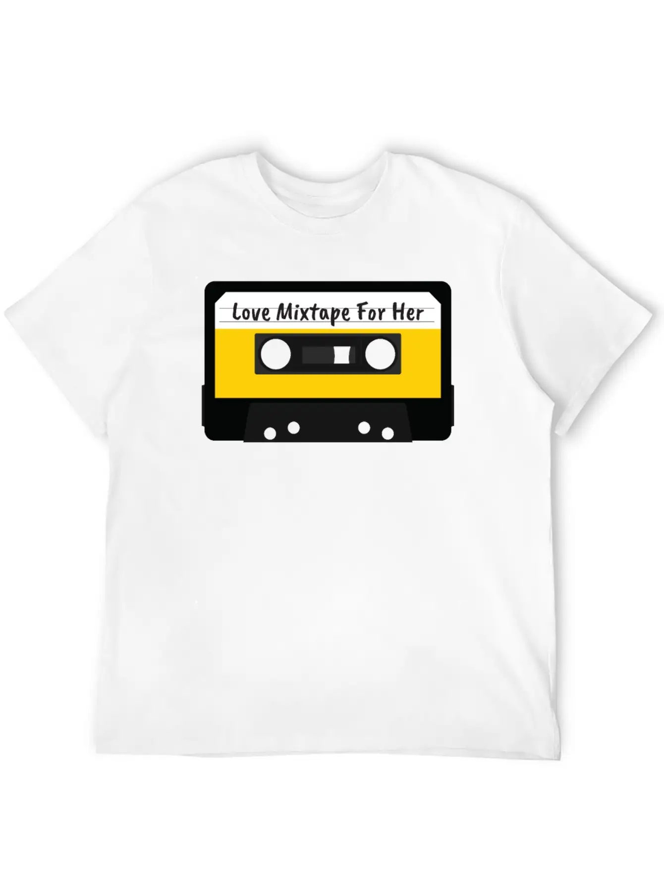 Love Mixtape For Her Cassette Valentines Day Gift Stylish Everyday T-Shirt – Unisex Basic Cotton Tee