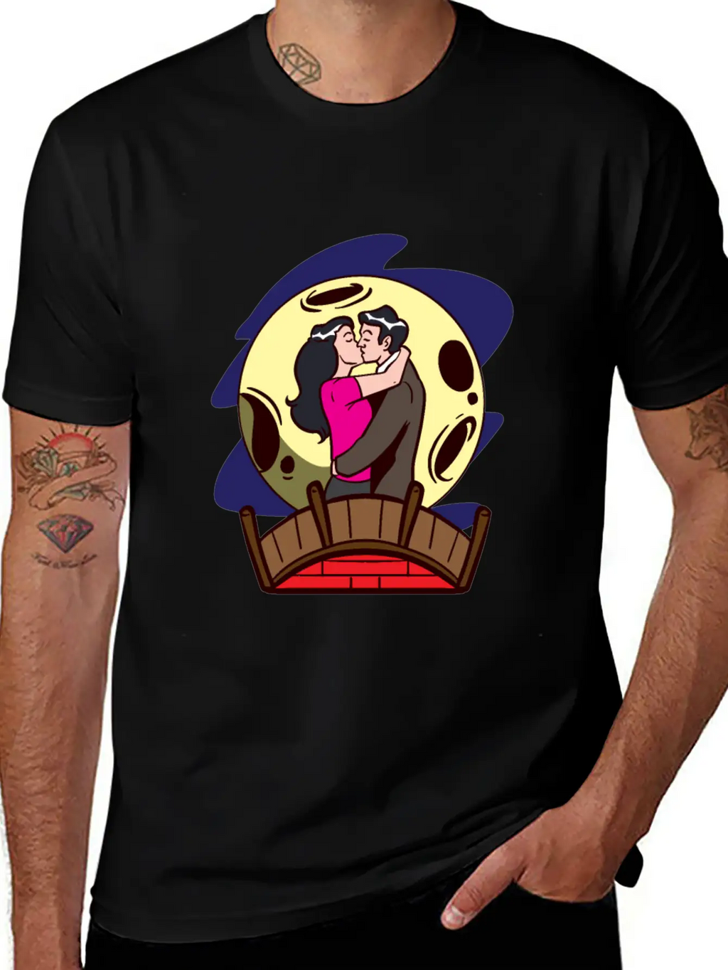 Love Moonlight Lovers Breathable Soft Cotton T-Shirt – Timeless Casual Look