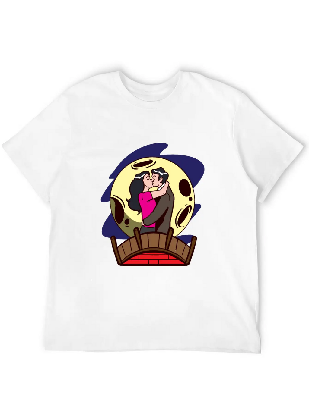Love Moonlight Lovers Breathable Soft Cotton T-Shirt – Timeless Casual Look