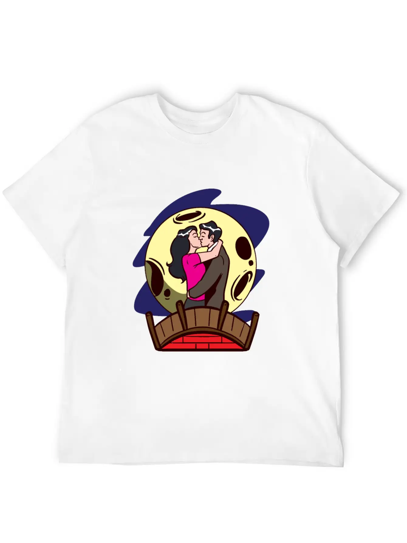 Love Moonlight Lovers Breathable Soft Cotton T-Shirt – Timeless Casual Look
