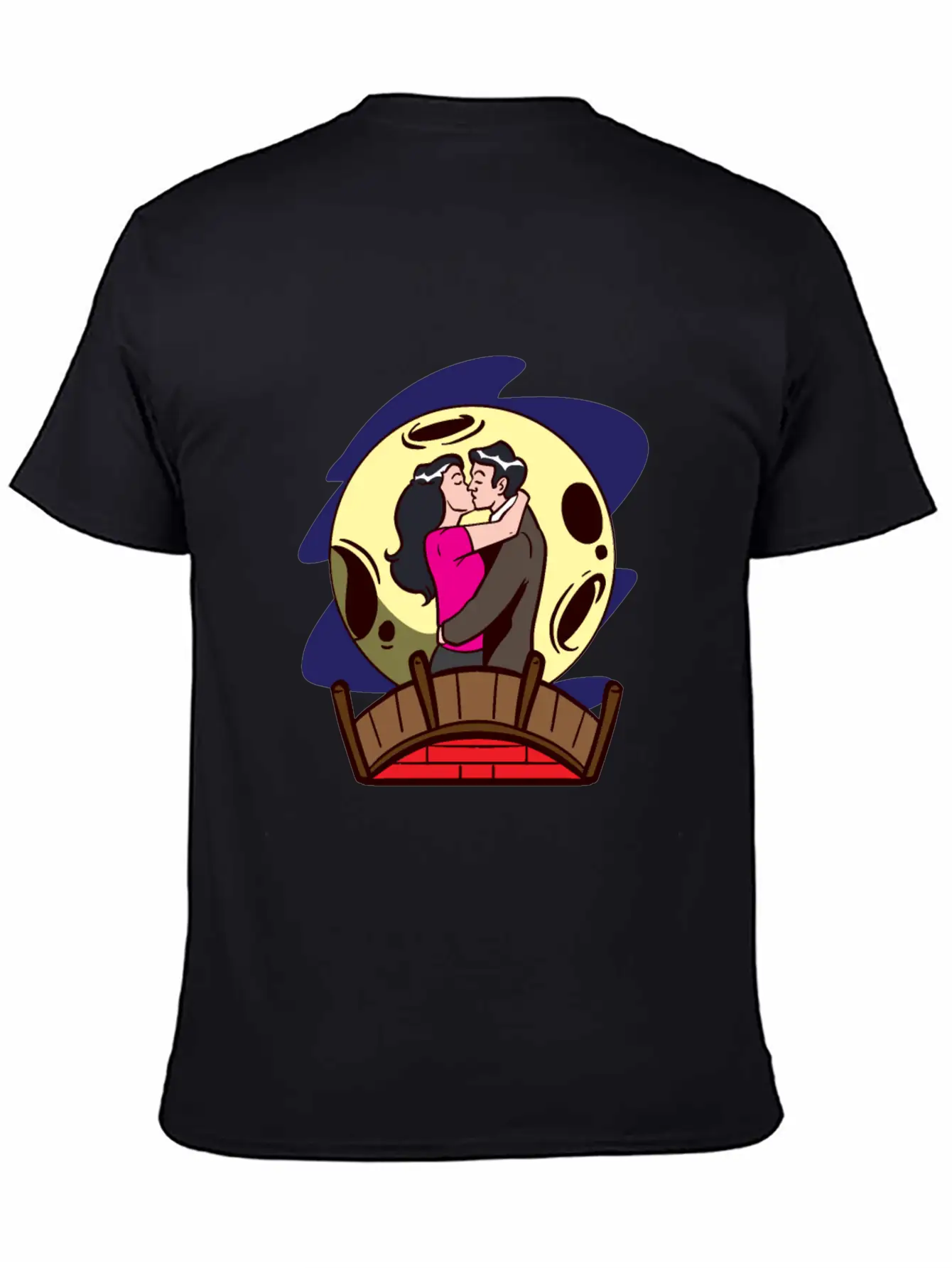 Love Moonlight Lovers Breathable Soft Cotton T-Shirt – Timeless Casual Look